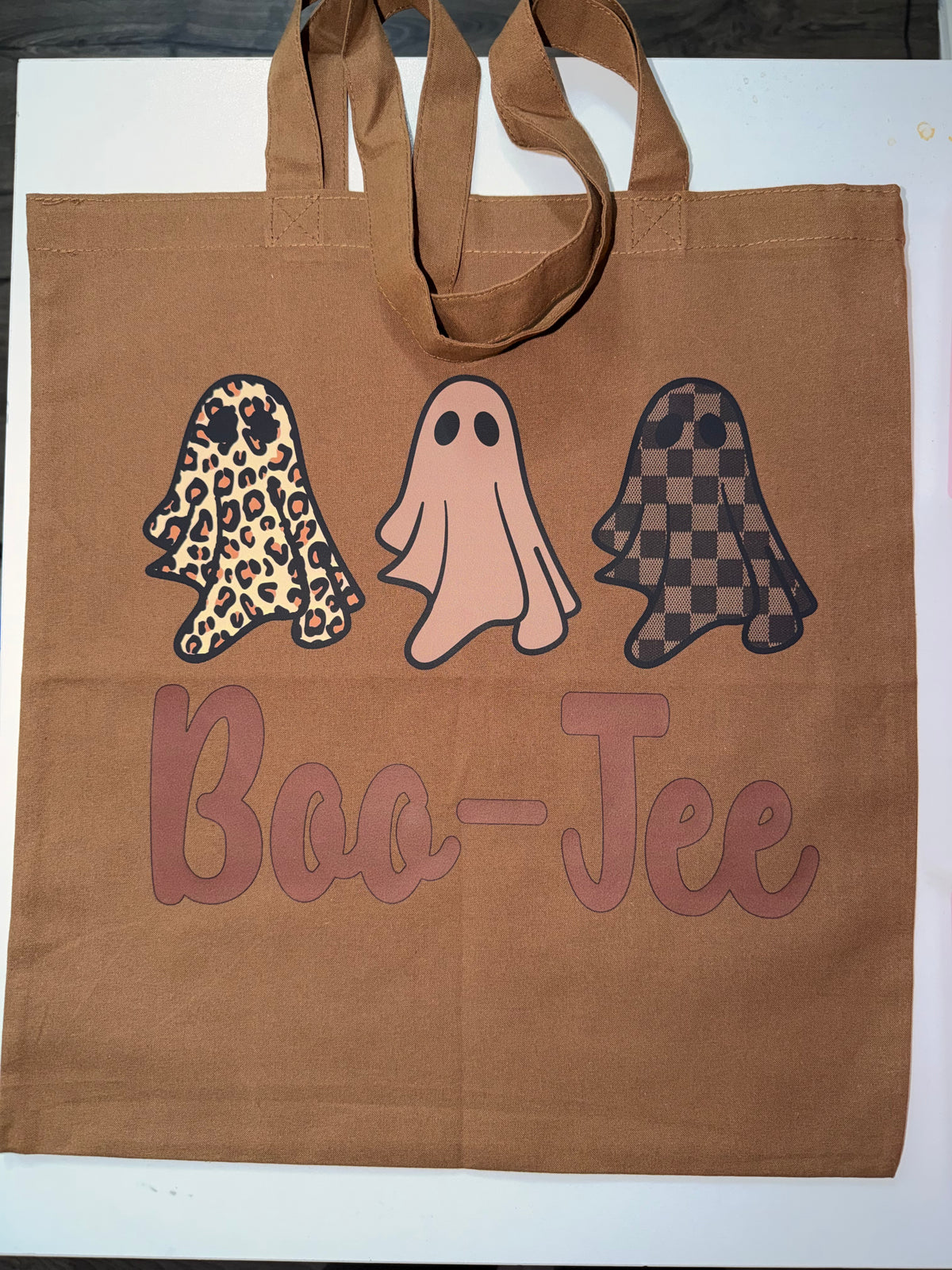 Boo-Jee Mocha Tote Bag