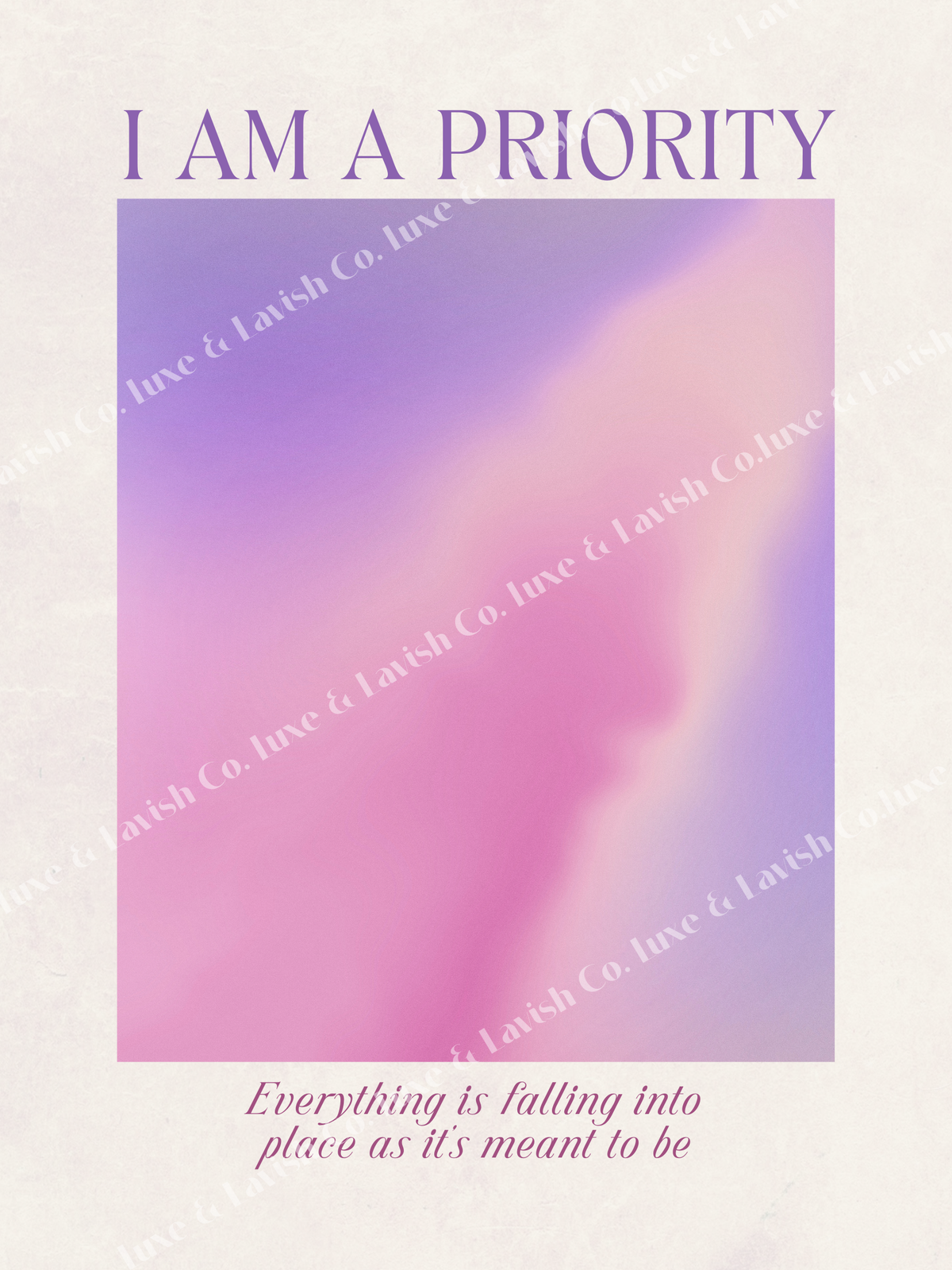 I Am A Priority Digital Print