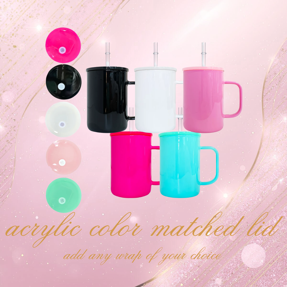 NEW 17oz Glass Mugs