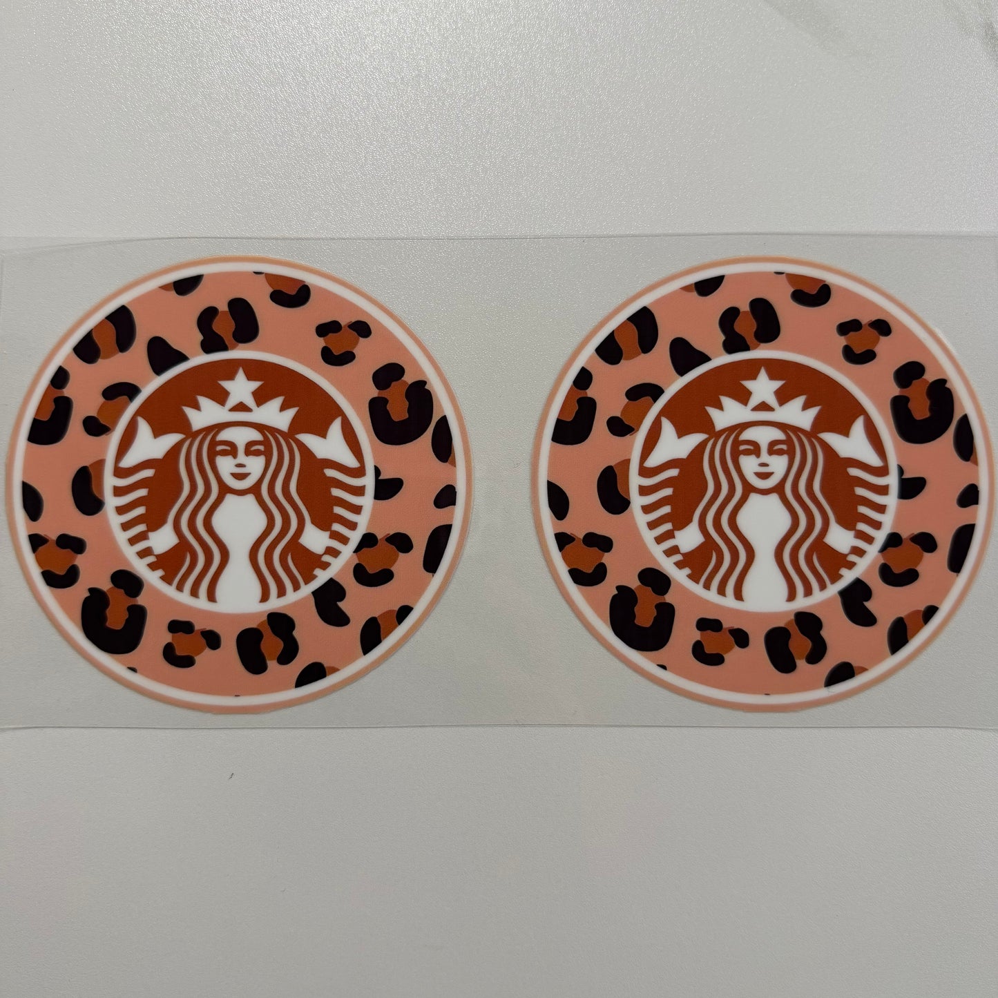 #930 - Starbies Logo Leopard