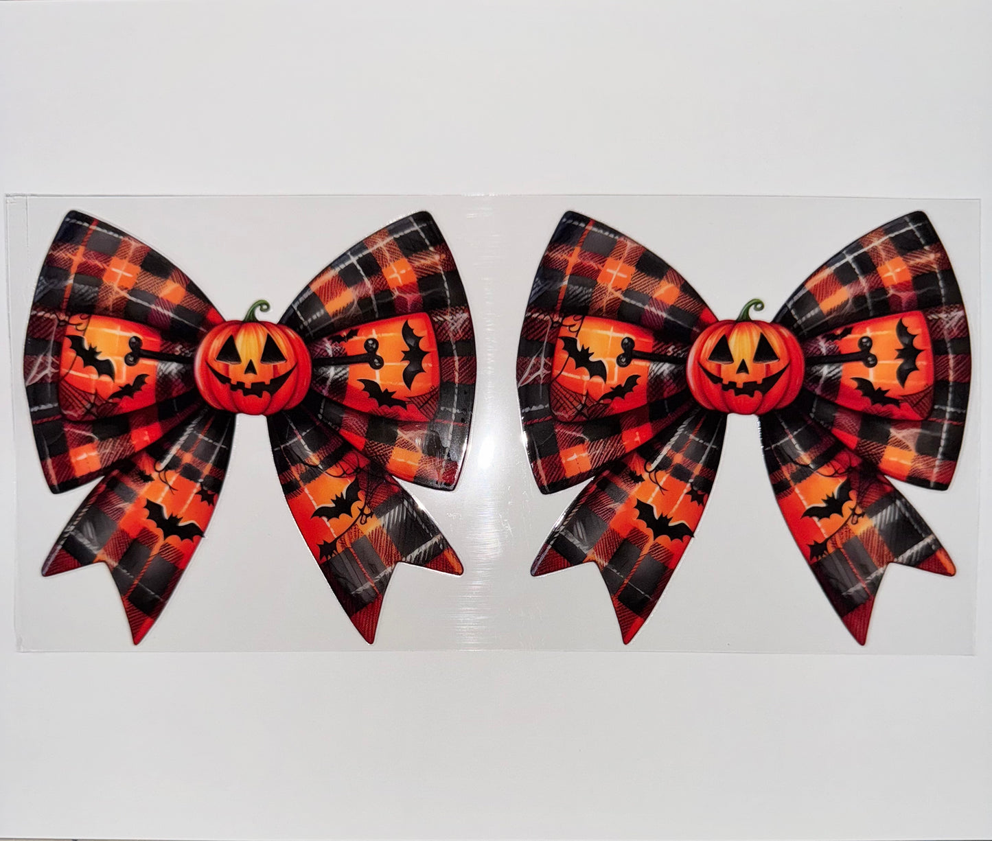 #162 - Pumpkin Plaid Bows