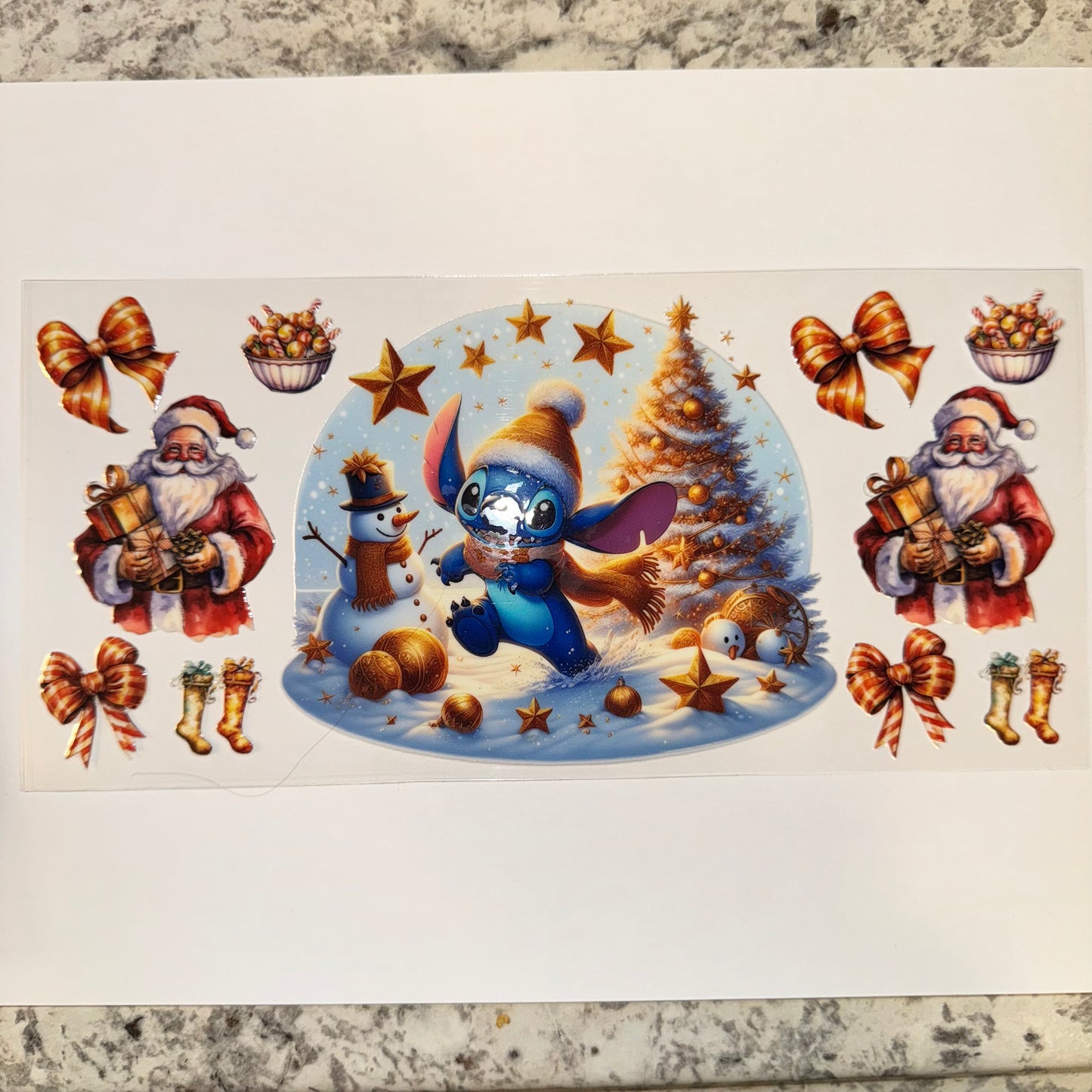 #240 - Stitch Snow Globe