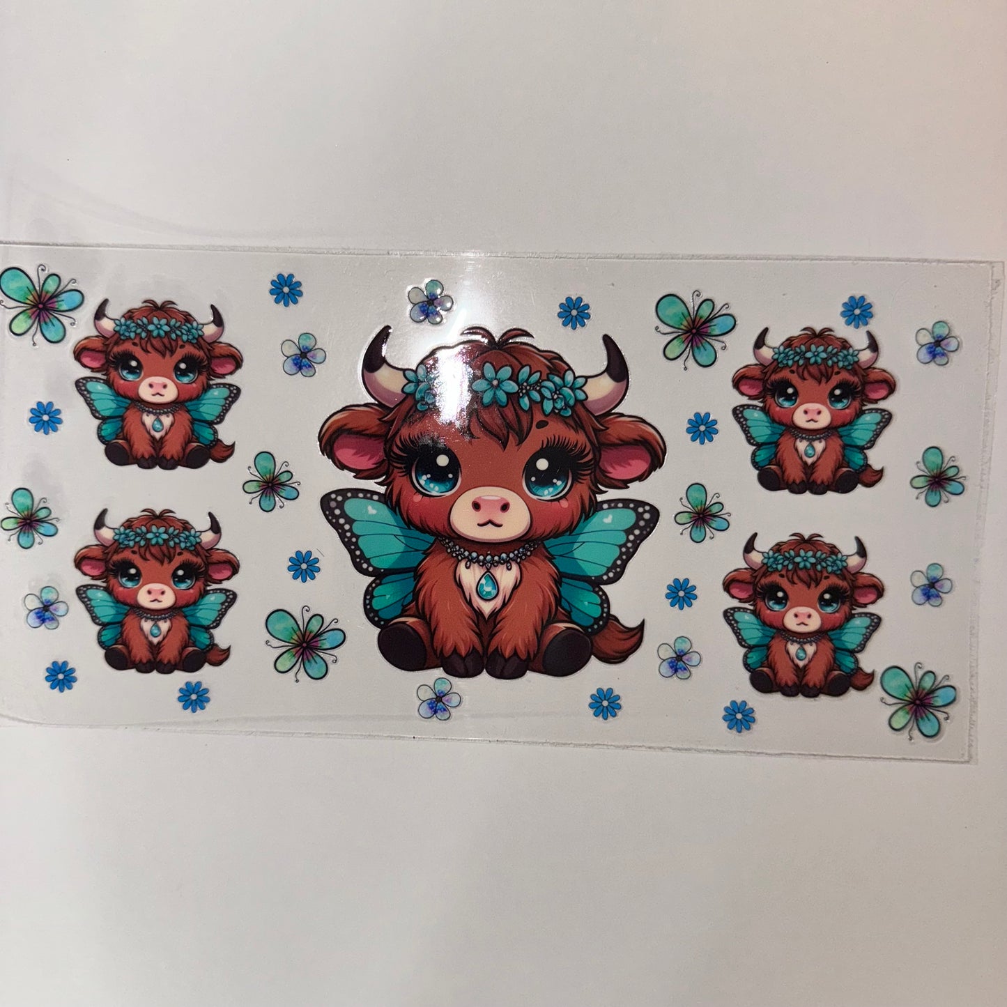 #747 - Turquoise Highland Cow