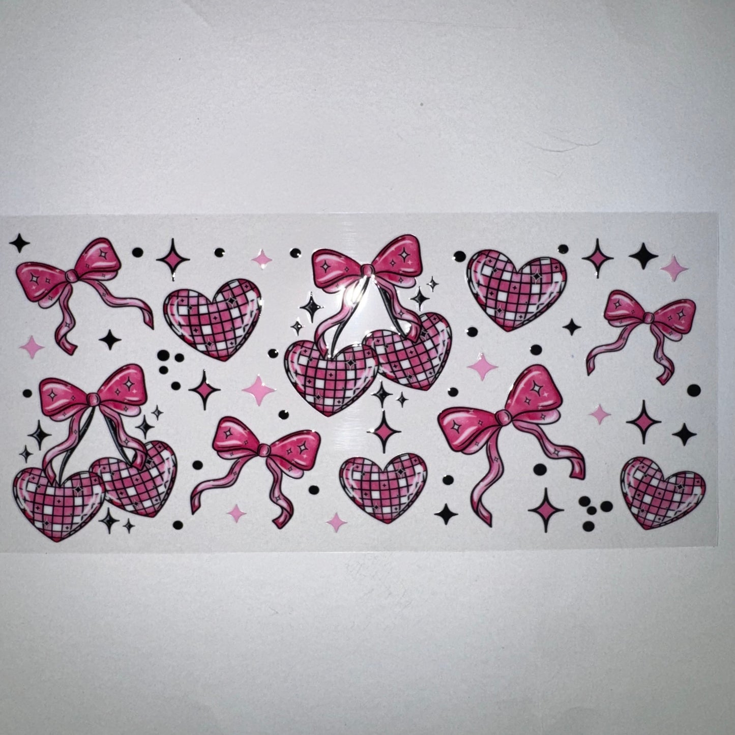 #682 - Disco Cherry-Heart Bows