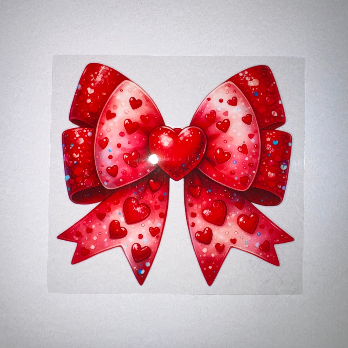 #629 - Red Heart Bow