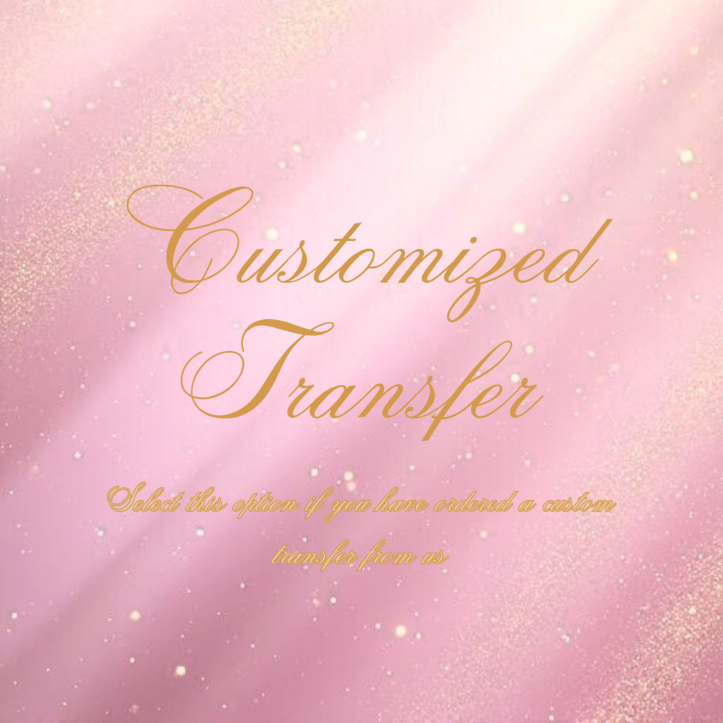 Customized Apparel Transfer