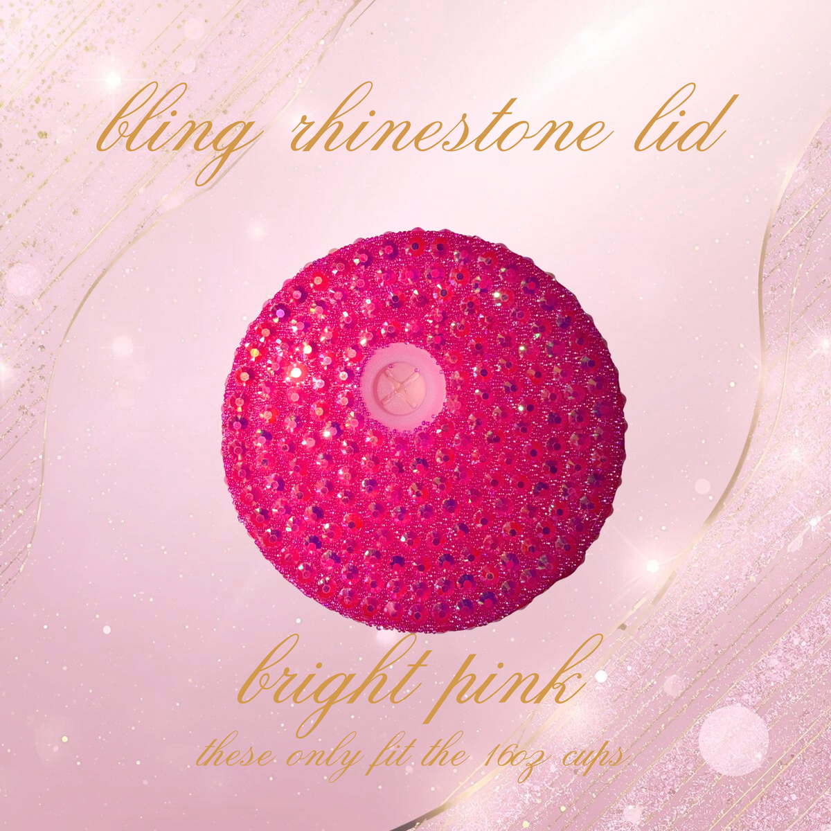 Bling Rhinestone Lids