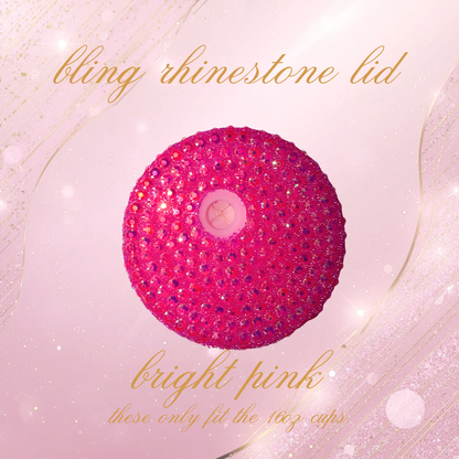 Bling Rhinestone Lids
