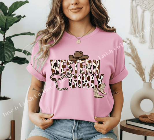 Western Girly Cow Print