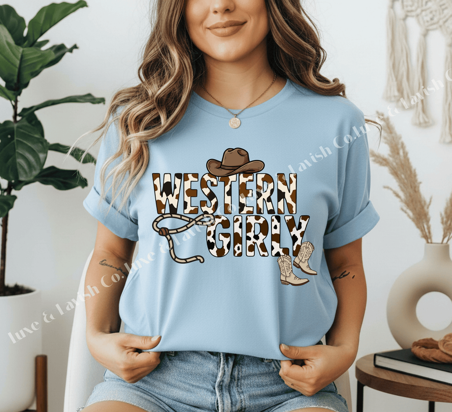 Western Girly Cow Print