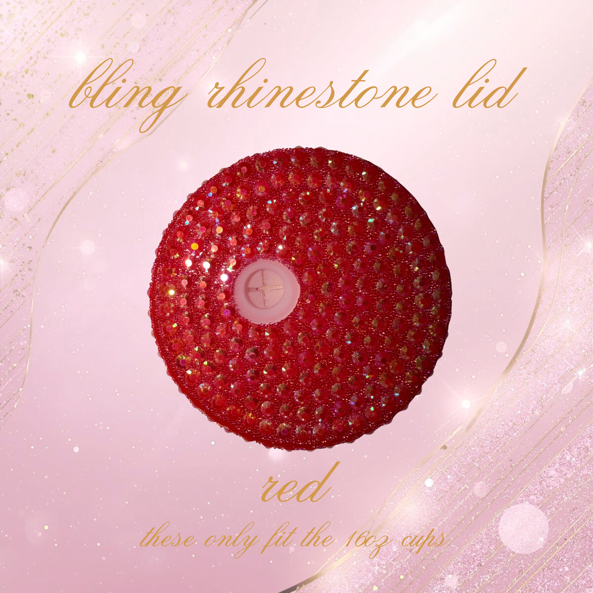 Bling Rhinestone Lids
