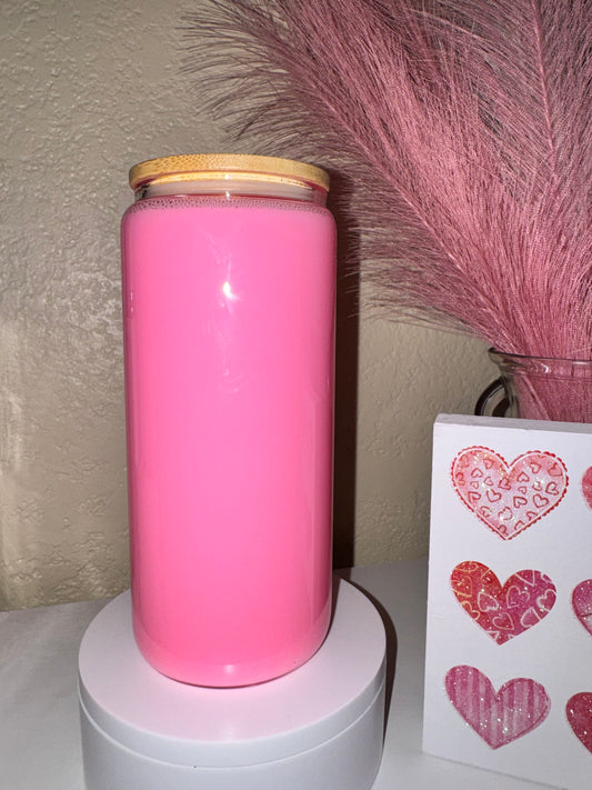 Strawberry Milk 20oz Glass