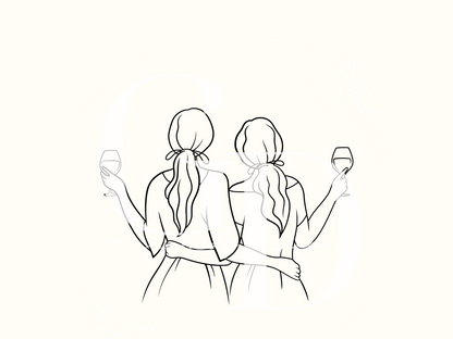 Wine Besties Digital Print