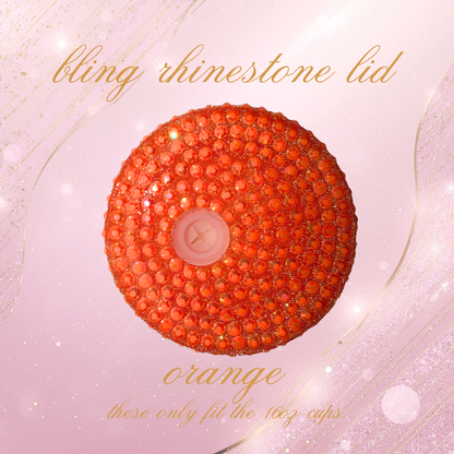 Bling Rhinestone Lids