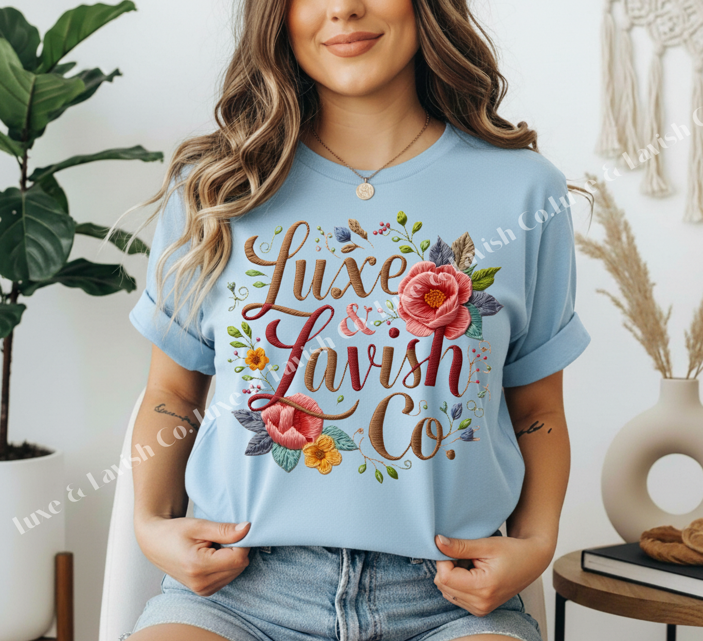 Floral Embroidered Luxe