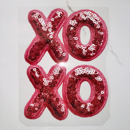 Faux Sequin XOXO
