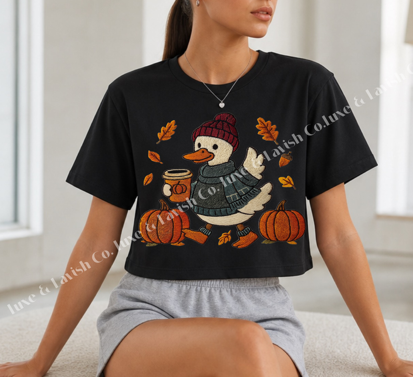 Faux Yarn Fall Goose