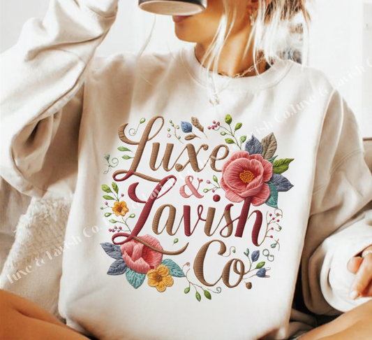 Floral Embroidered Luxe
