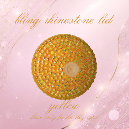 Bling Rhinestone Lids