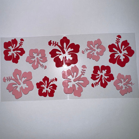 #84 - Pink & Red Hibiscus