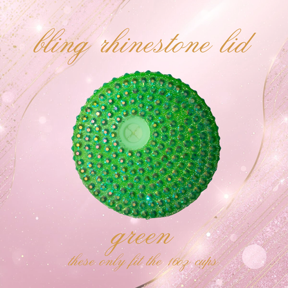 Bling Rhinestone Lids