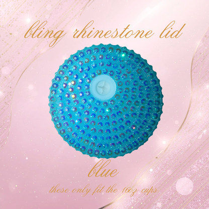 Bling Rhinestone Lids