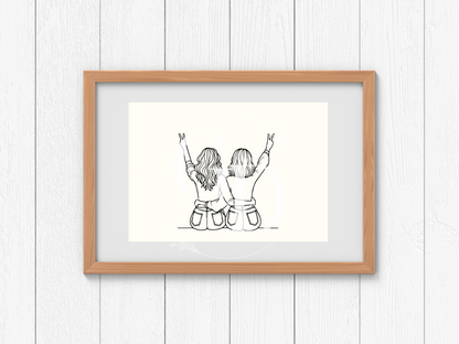 Two Besties Digital Print