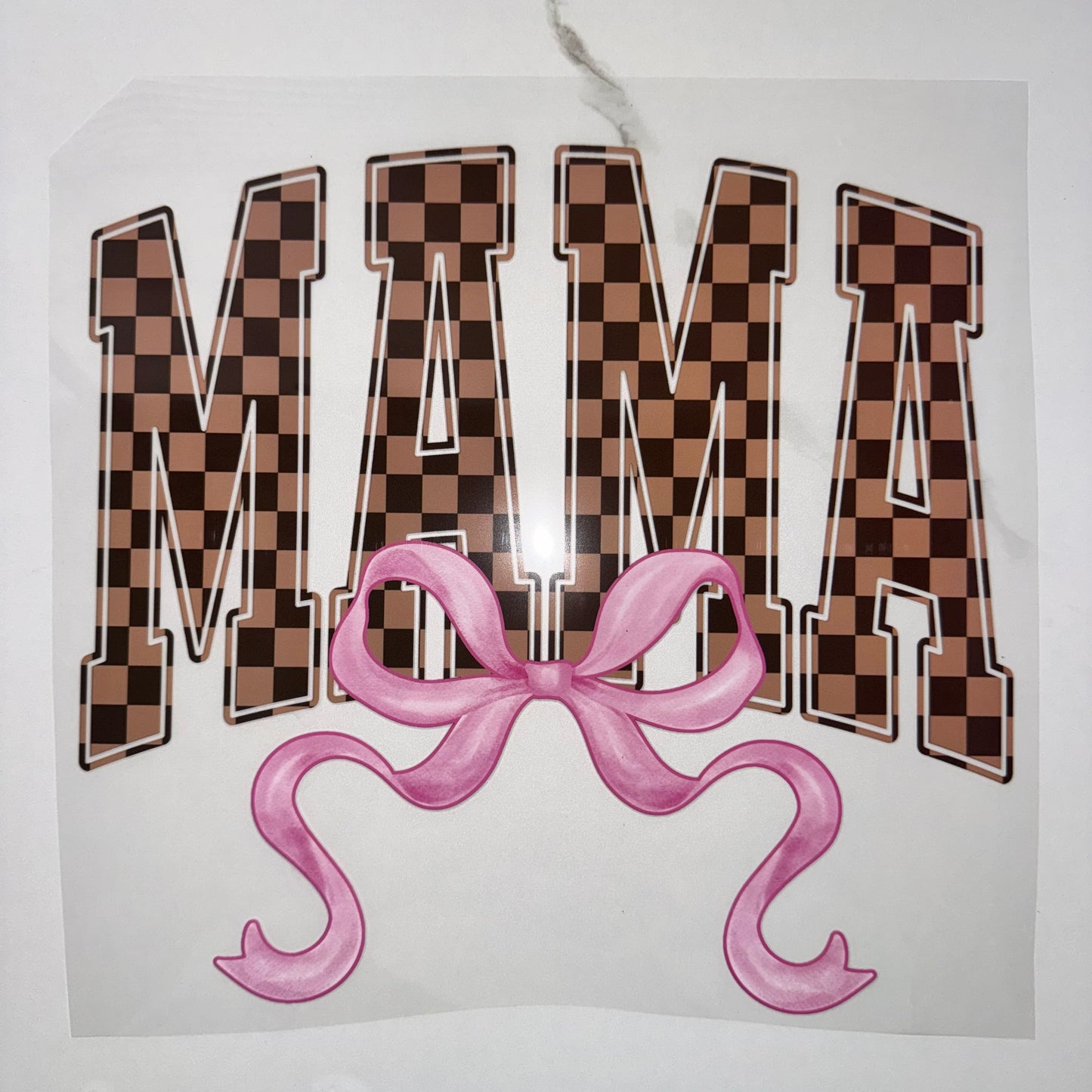 Mama Checkered Bow