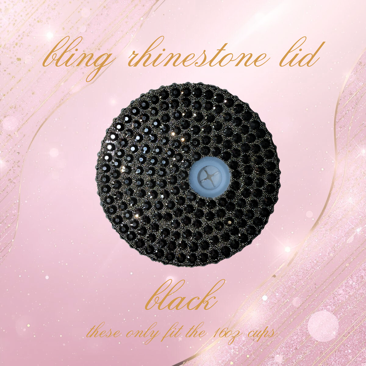 Bling Rhinestone Lids