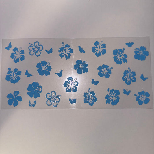 #83 - Blue Hibiscus Flowers