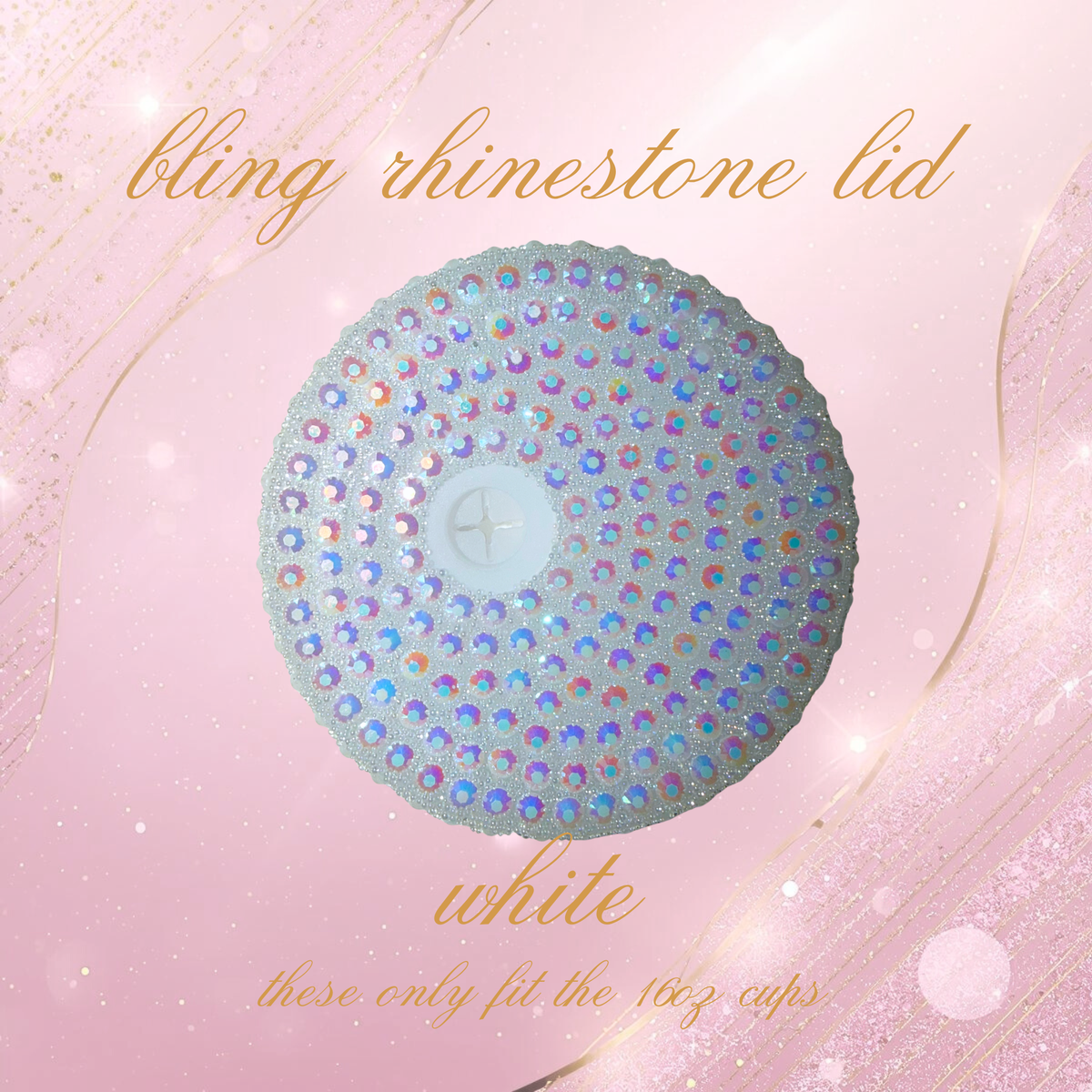 Bling Rhinestone Lids