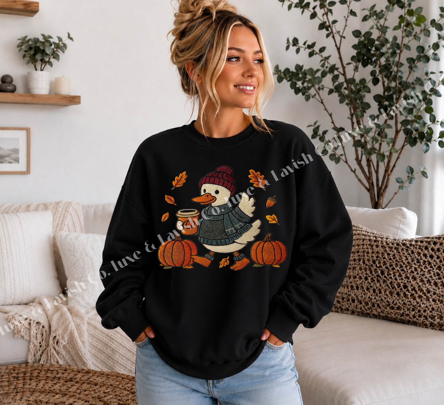 Faux Yarn Fall Goose