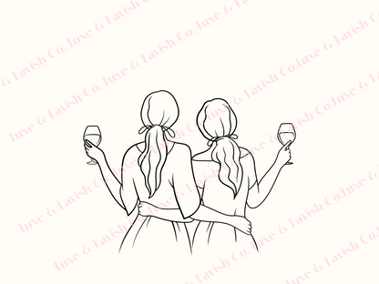 Wine Besties Digital Print