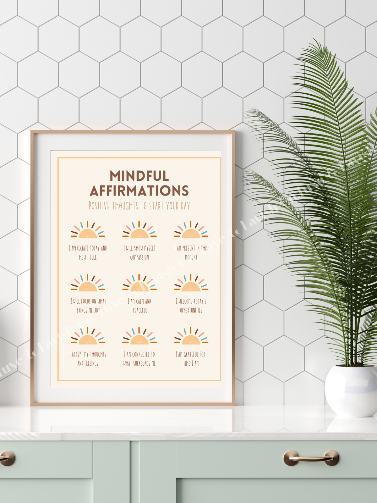 Mindful Affirmations Digital Print