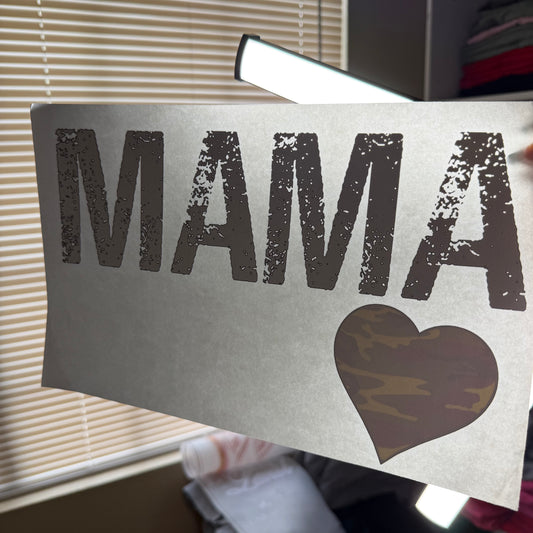Mama Camo Heart
