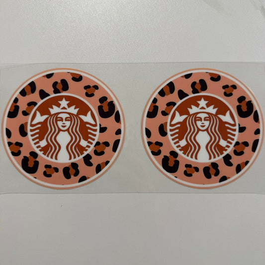 #930 - Starbies Logo Leopard