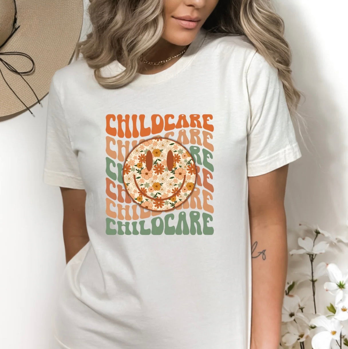 Childcare Floral Smiley
