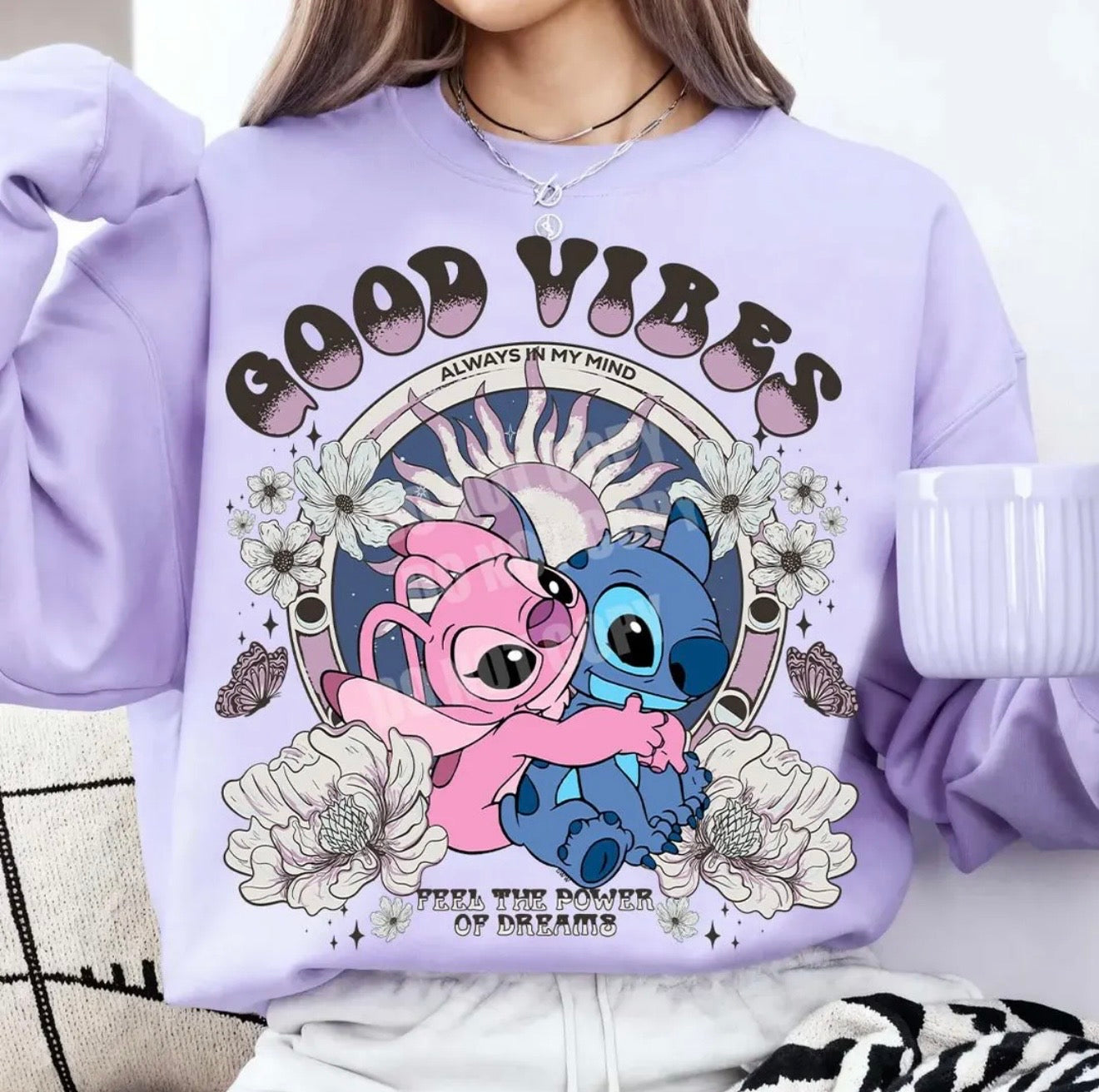 Stitch & Angel Good Vibes