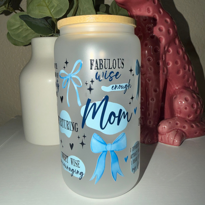 Frosted 16oz Mom Affirmations Cup