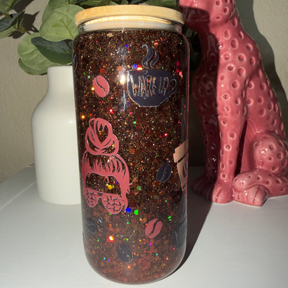 20oz Glass Mom Coffee