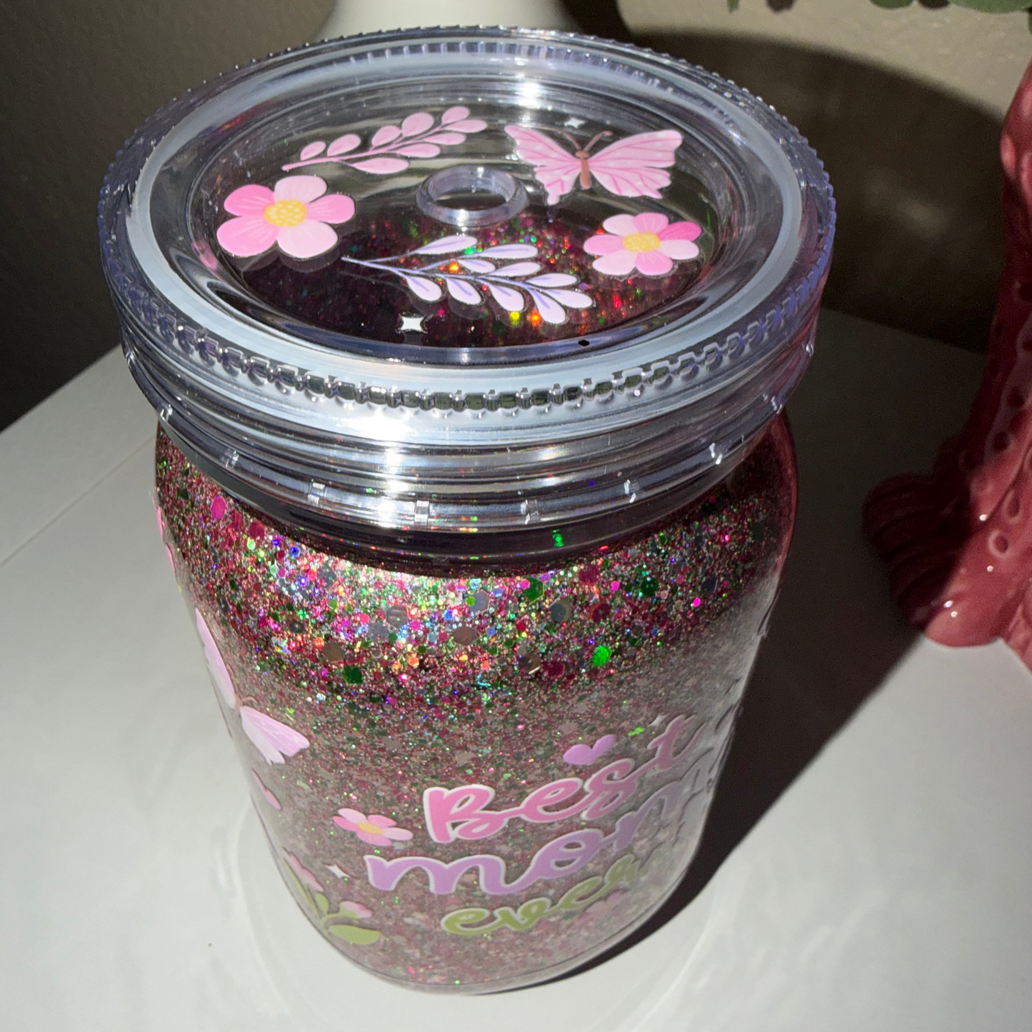 20oz Acrylic Mason Jar Best Mom
