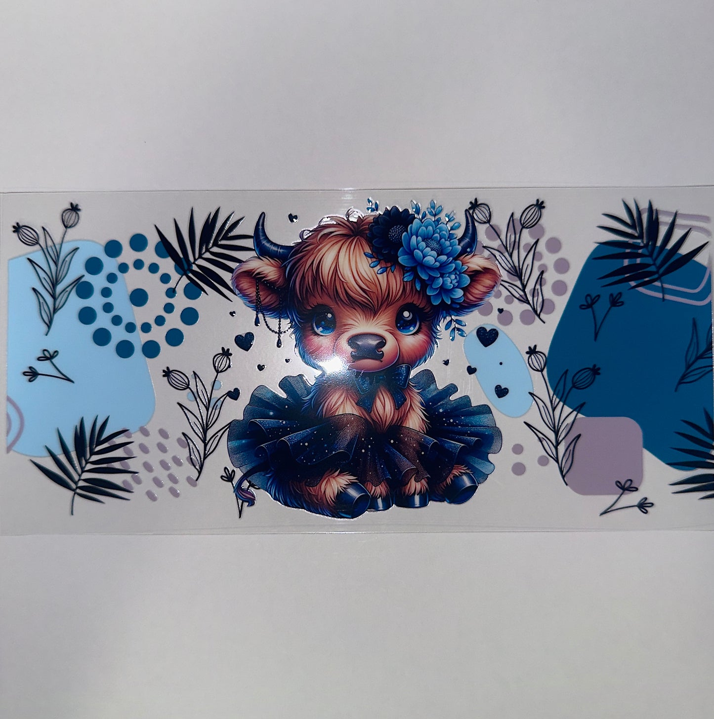 #325 - Blue Highland Cow