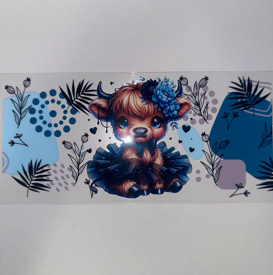 #325 - Blue Highland Cow