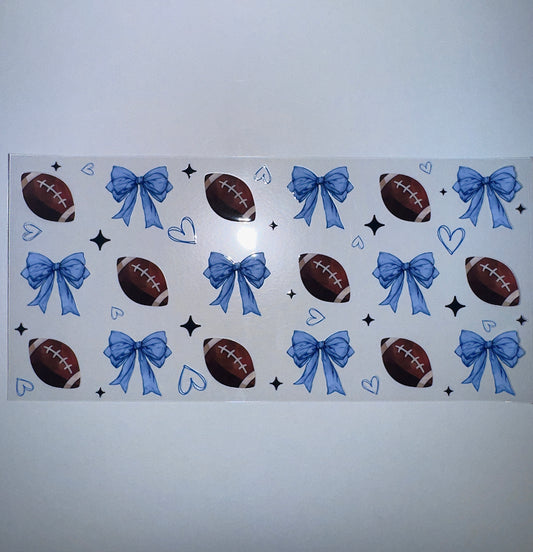 #350 - Footballs & Blue Bows