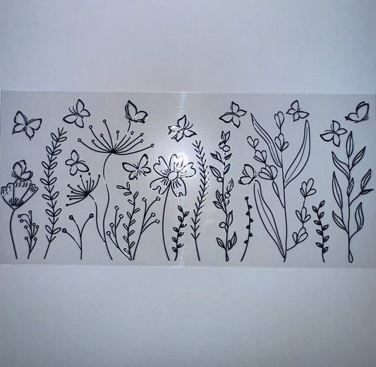 #372 - Flowers Outline