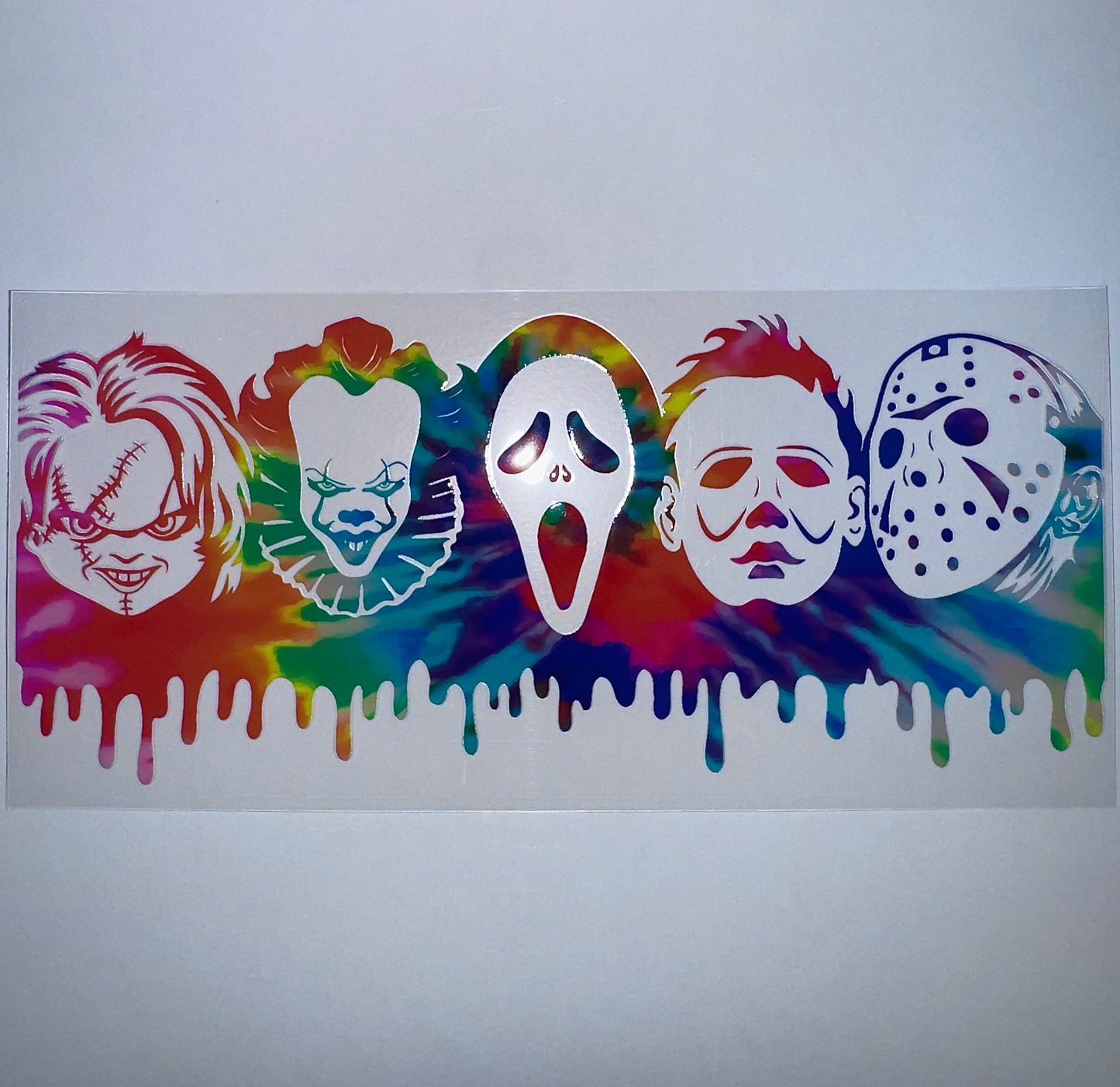 #382 - Rainbow Horror Faces Drip
