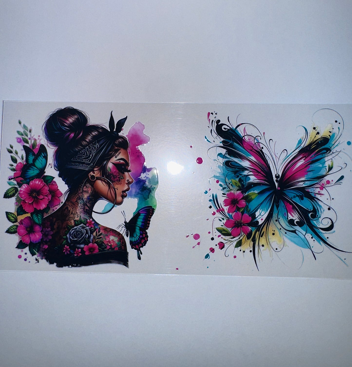 #435 - Tattooed Woman & Butterfly