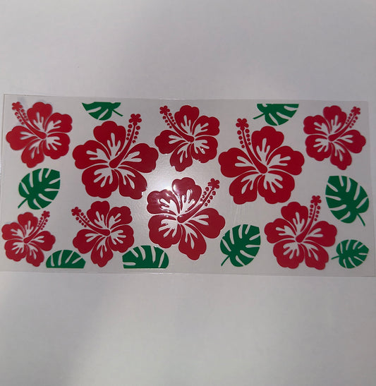 #449 - Hibiscus Flowers Red