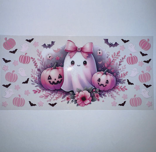 #476 - Cute Ghost & Pumpkins
