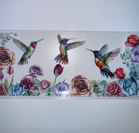 #484 - Hummingbirds & Roses